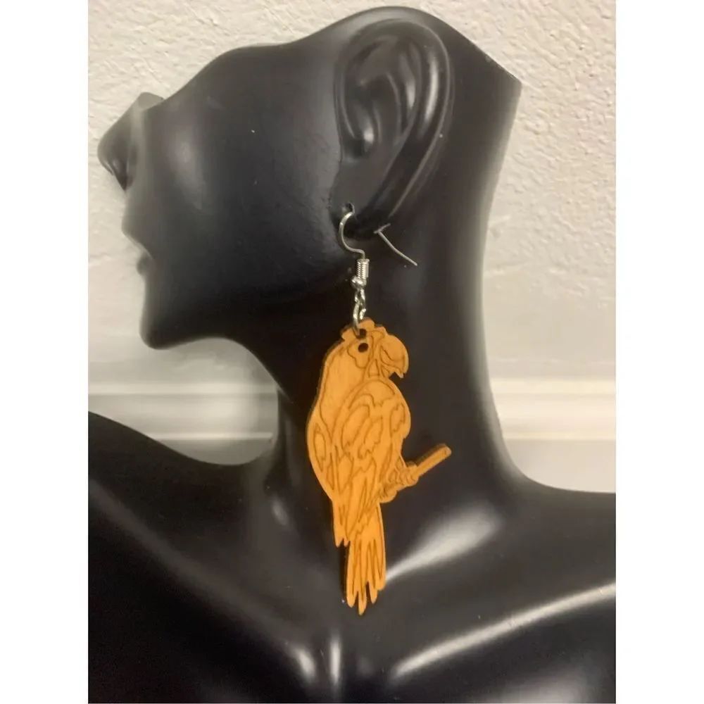 Parrot Statement Earrings